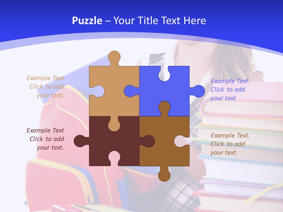 Smile Girl Colour PowerPoint Template