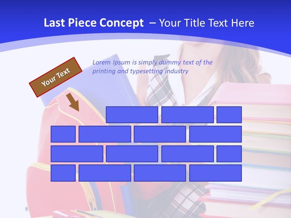 Smile Girl Colour PowerPoint Template