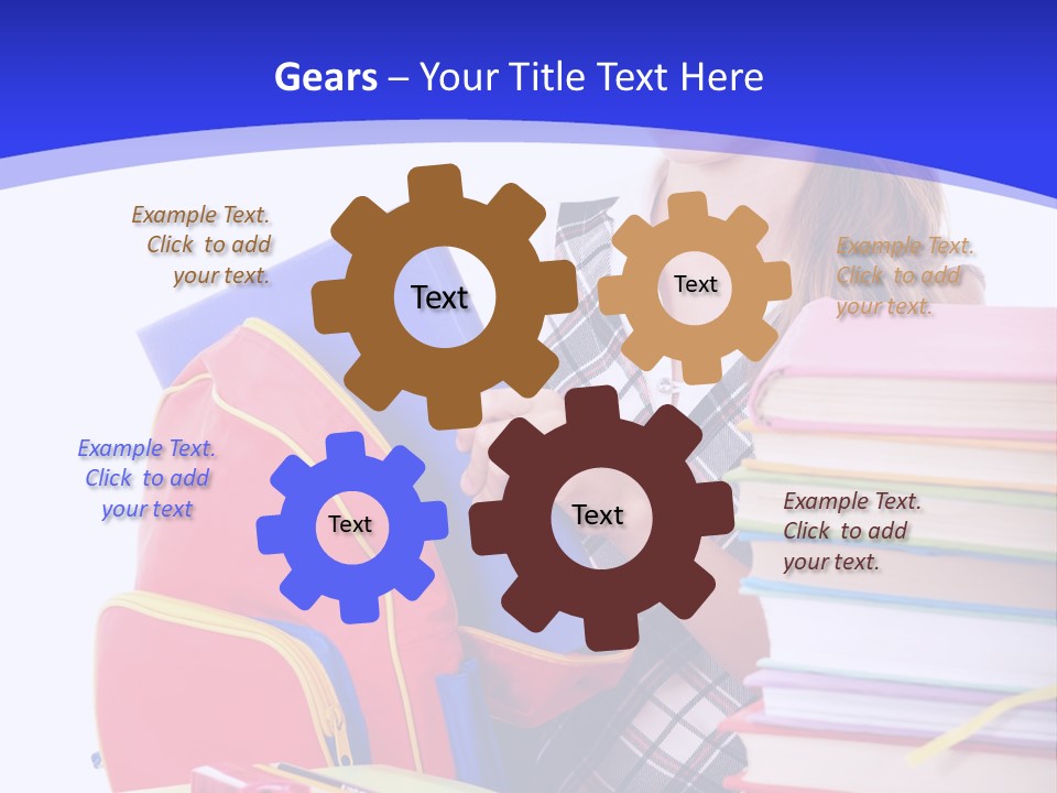 Smile Girl Colour PowerPoint Template