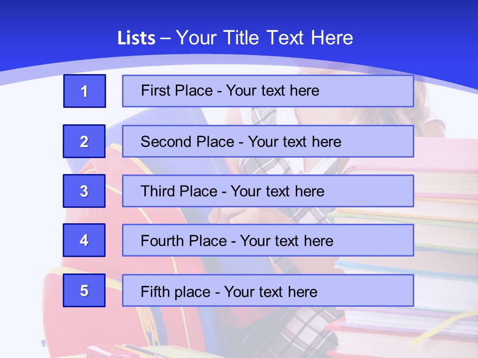 Smile Girl Colour PowerPoint Template