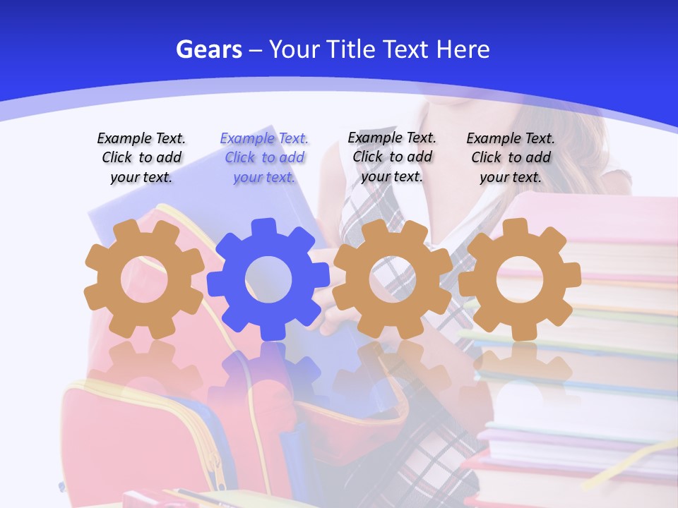 Smile Girl Colour PowerPoint Template