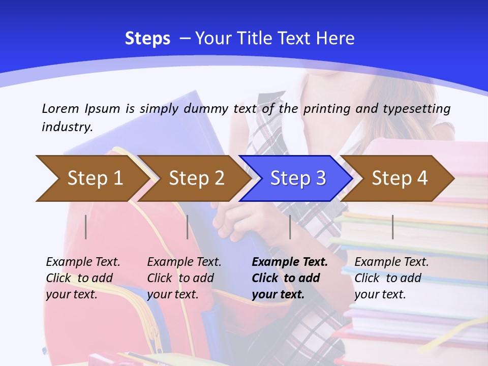 Smile Girl Colour PowerPoint Template