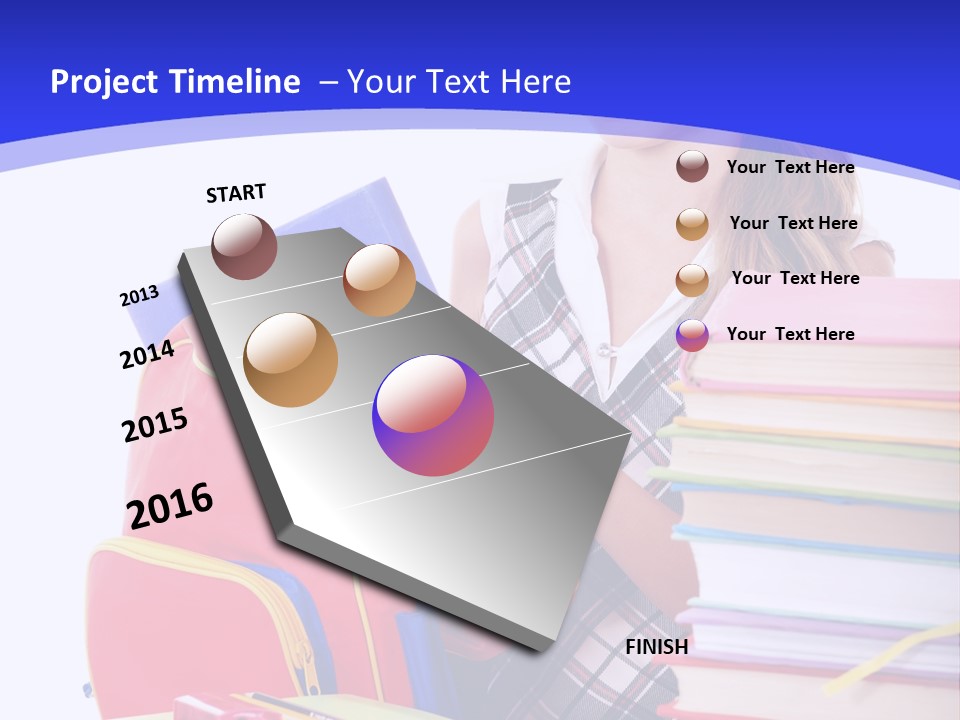 Smile Girl Colour PowerPoint Template