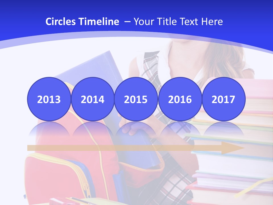 Smile Girl Colour PowerPoint Template