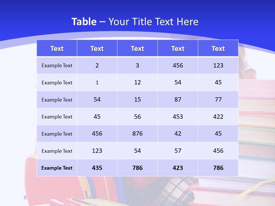 Smile Girl Colour PowerPoint Template