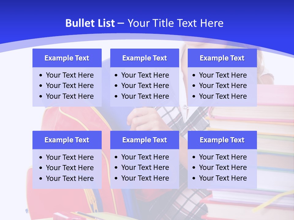 Smile Girl Colour PowerPoint Template