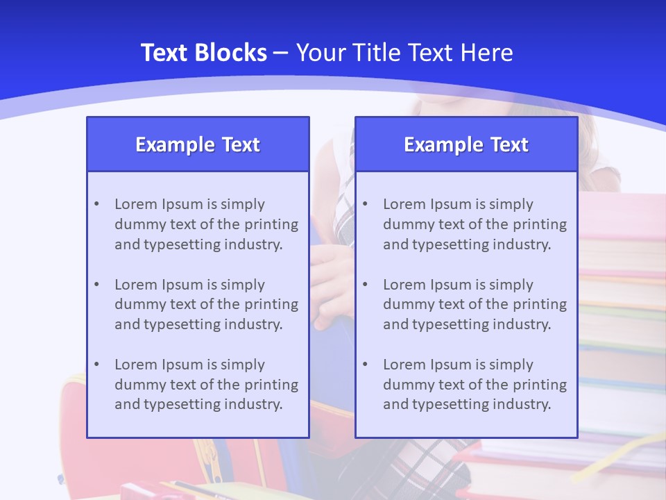 Smile Girl Colour PowerPoint Template