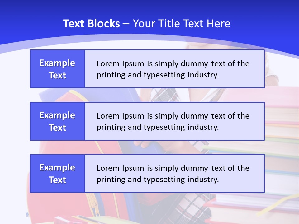Smile Girl Colour PowerPoint Template