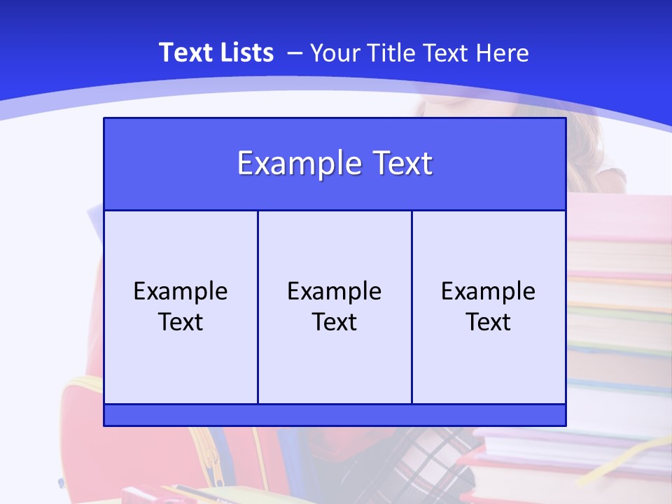 Smile Girl Colour PowerPoint Template