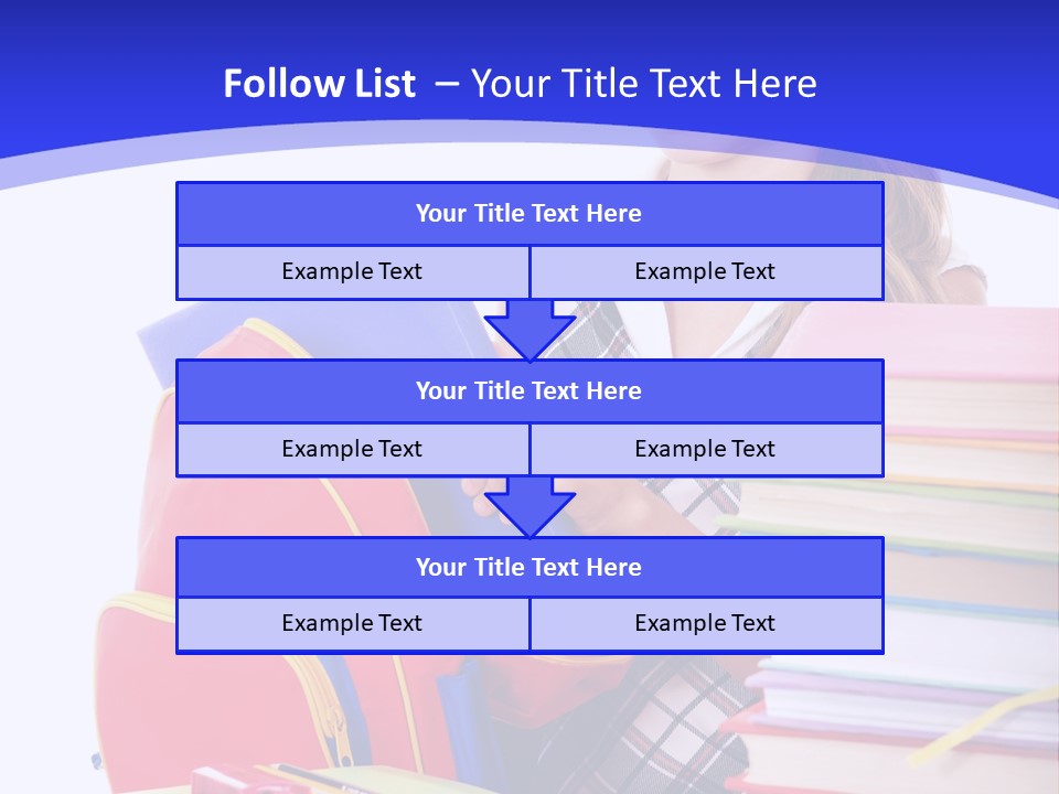 Smile Girl Colour PowerPoint Template