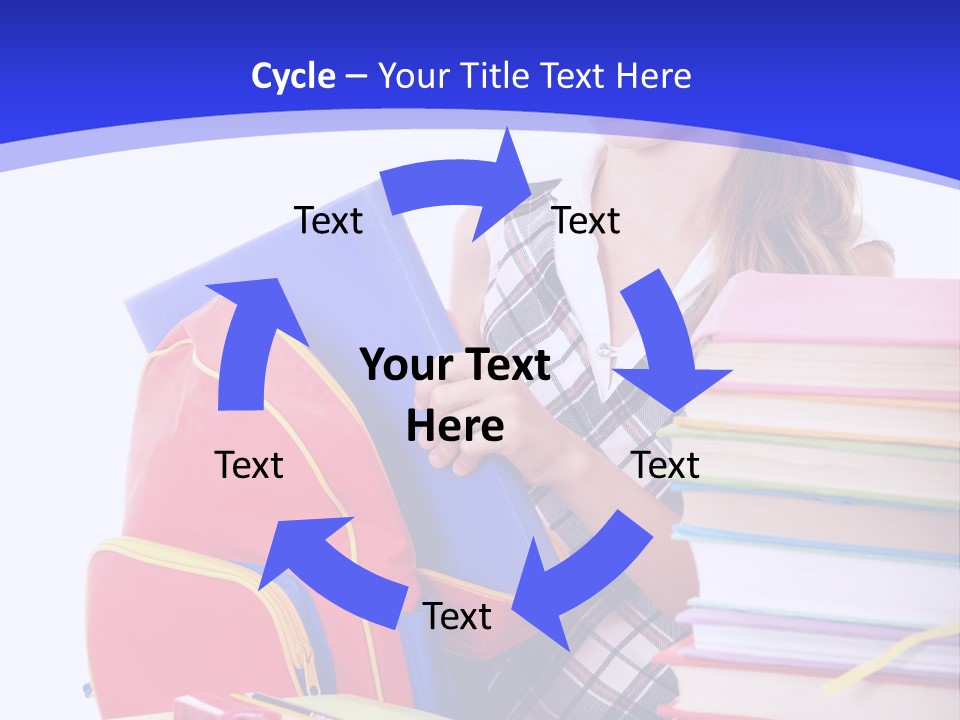 Smile Girl Colour PowerPoint Template