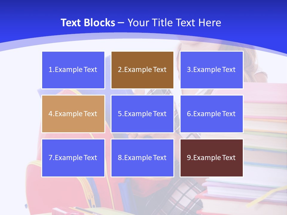 Smile Girl Colour PowerPoint Template