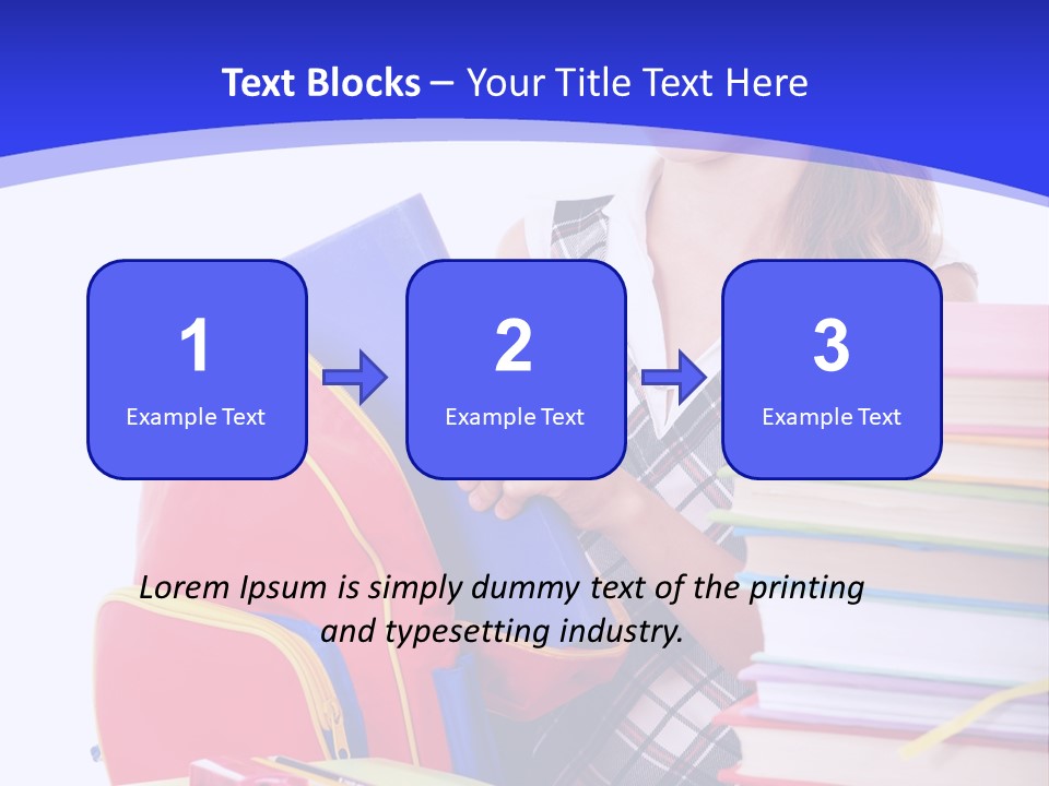 Smile Girl Colour PowerPoint Template