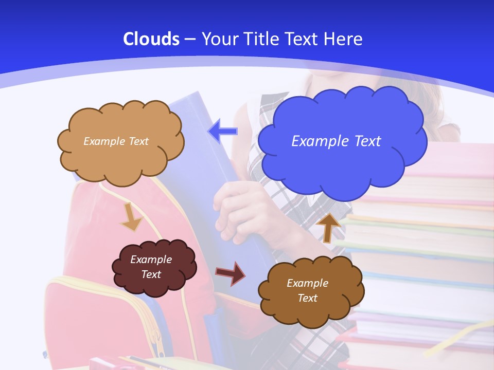 Smile Girl Colour PowerPoint Template