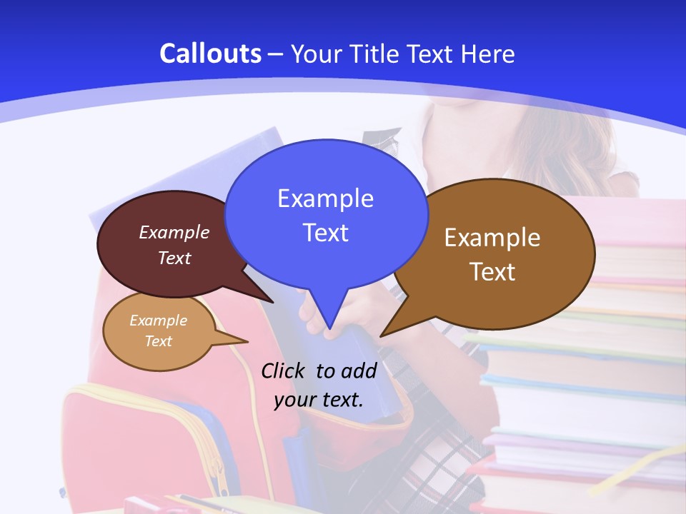 Smile Girl Colour PowerPoint Template