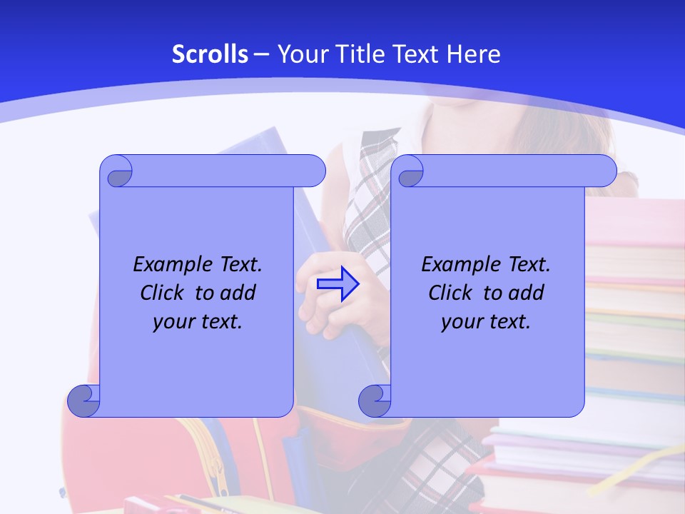 Smile Girl Colour PowerPoint Template