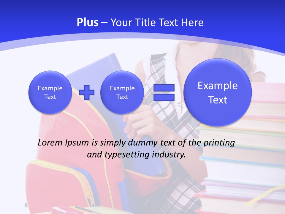 Smile Girl Colour PowerPoint Template