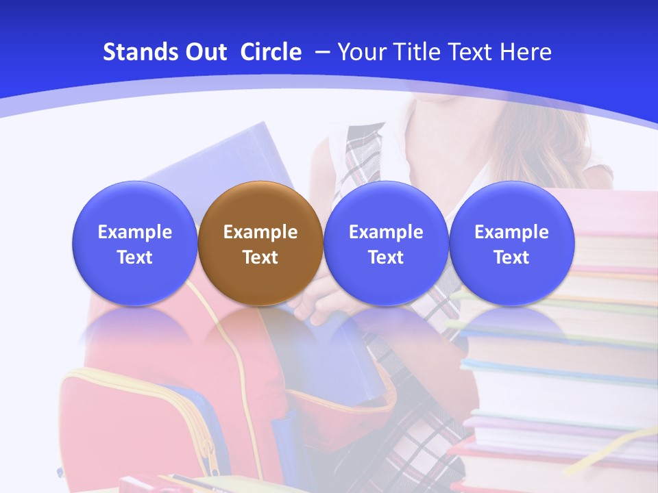 Smile Girl Colour PowerPoint Template