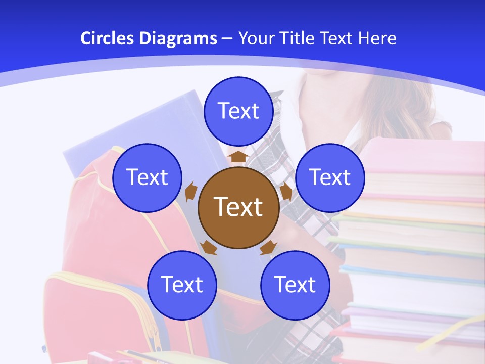 Smile Girl Colour PowerPoint Template