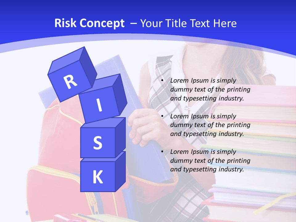 Smile Girl Colour PowerPoint Template