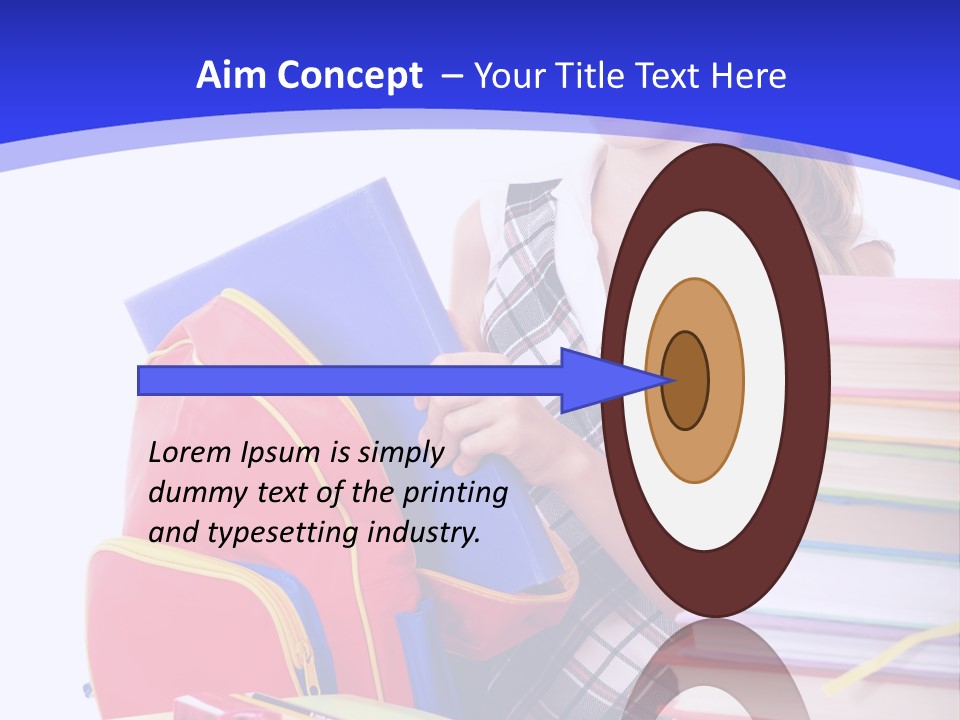 Smile Girl Colour PowerPoint Template