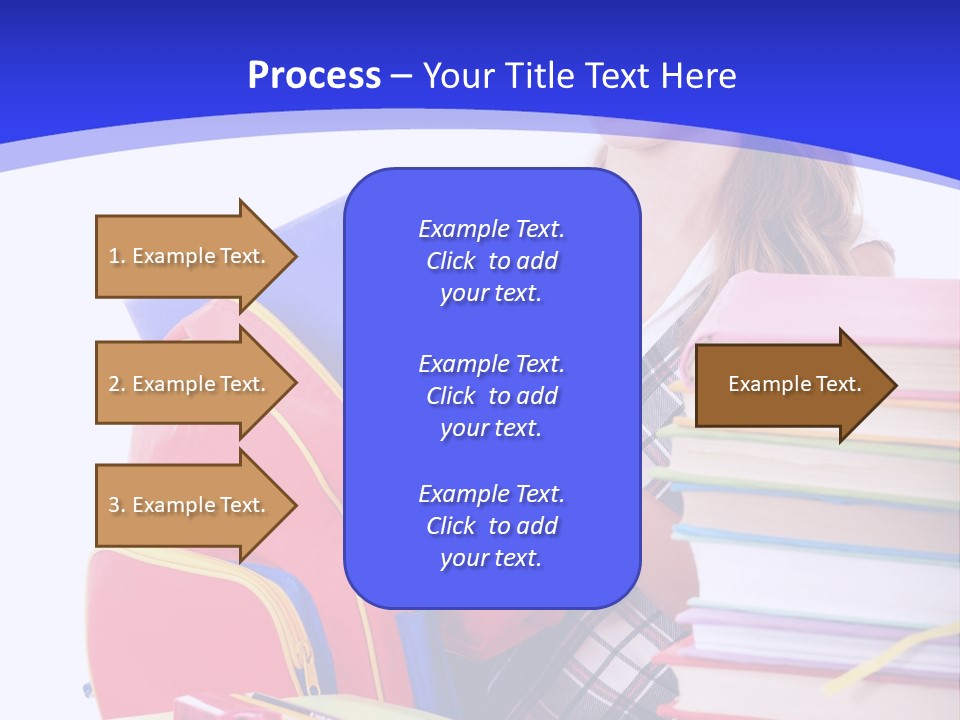 Smile Girl Colour PowerPoint Template