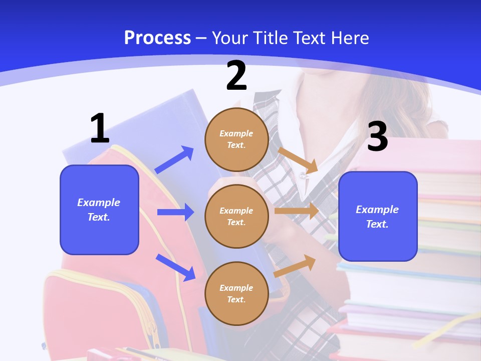 Smile Girl Colour PowerPoint Template