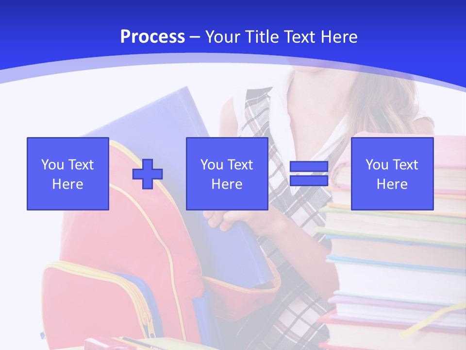 Smile Girl Colour PowerPoint Template