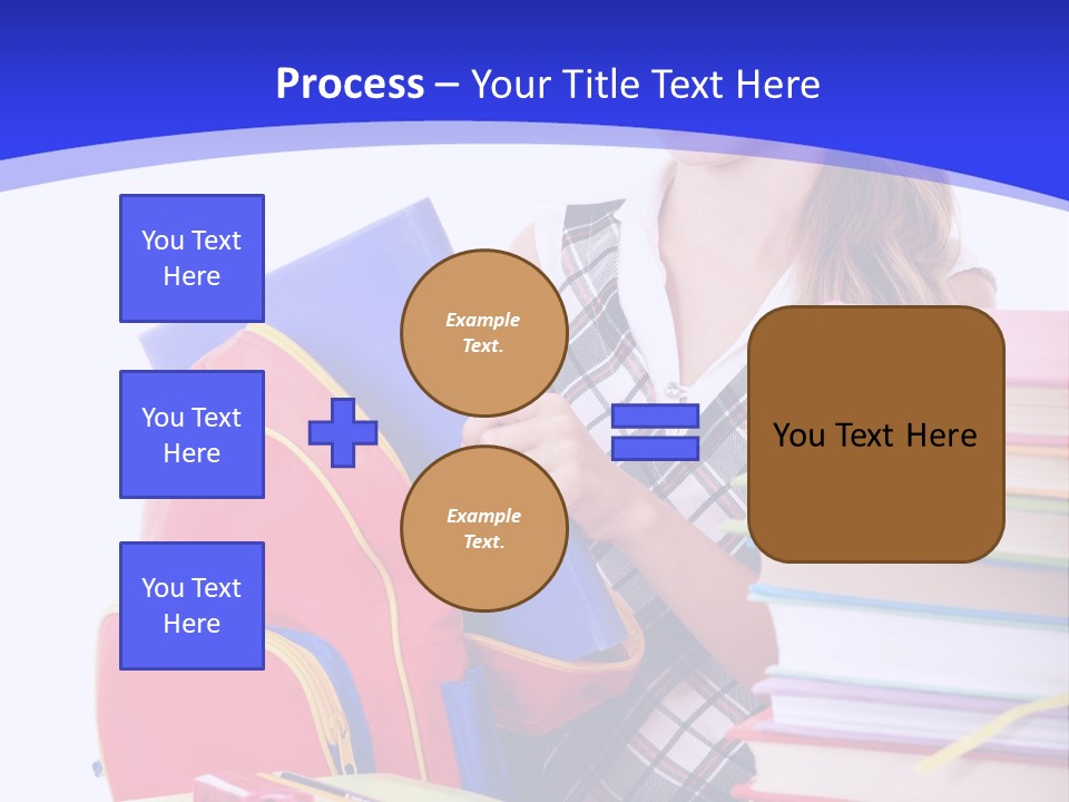 Smile Girl Colour PowerPoint Template