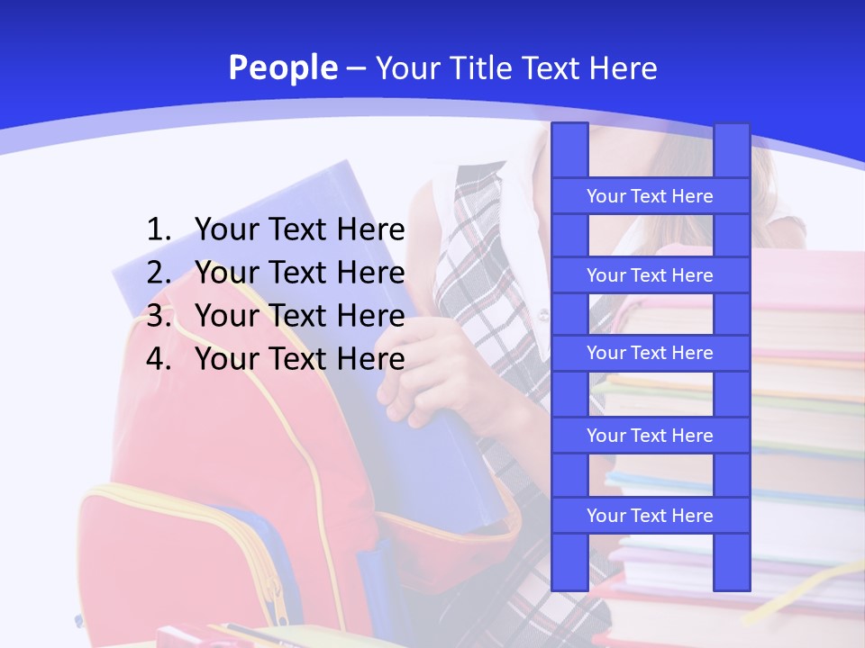 Smile Girl Colour PowerPoint Template