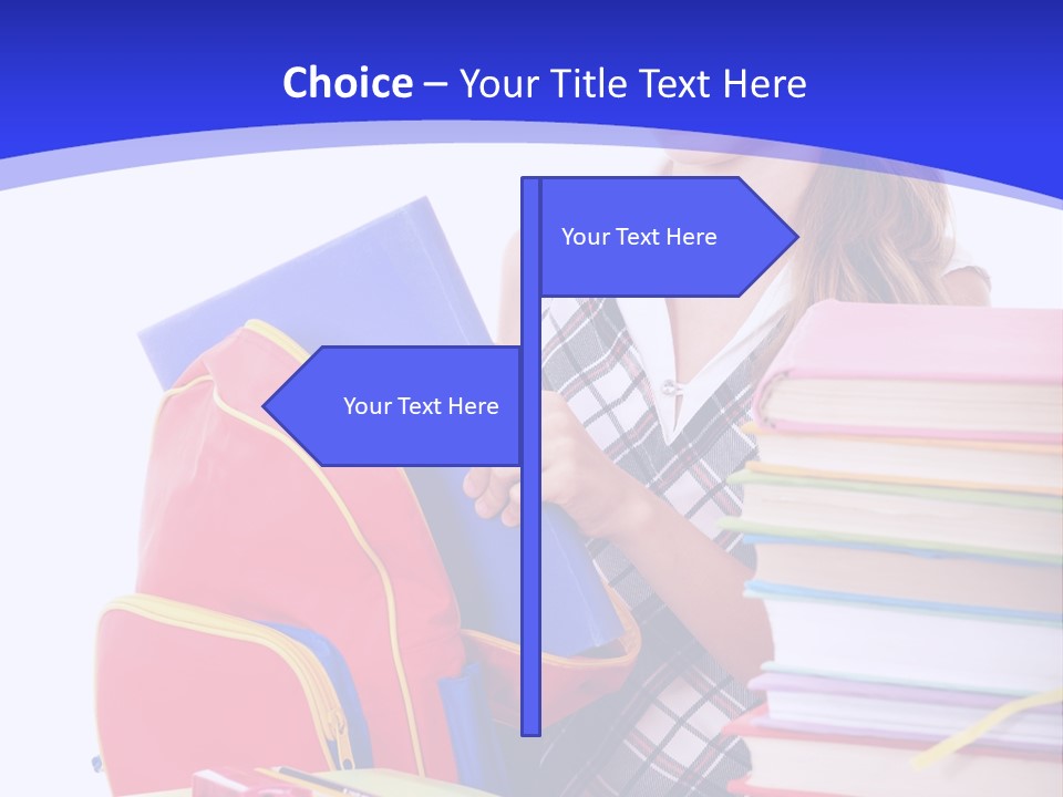 Smile Girl Colour PowerPoint Template