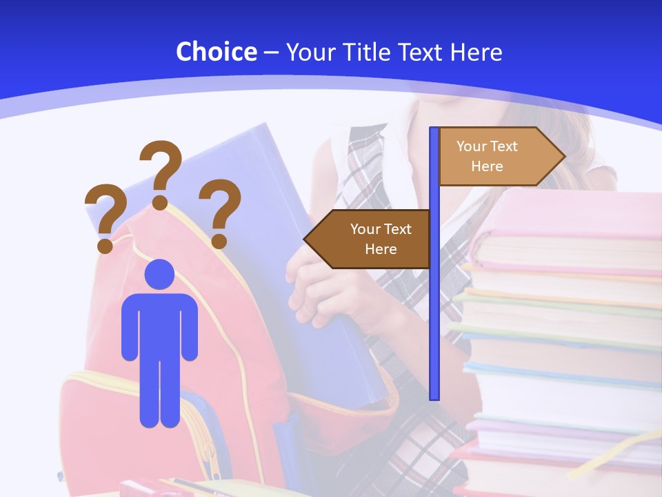 Smile Girl Colour PowerPoint Template