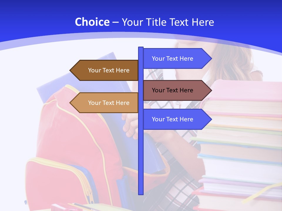 Smile Girl Colour PowerPoint Template