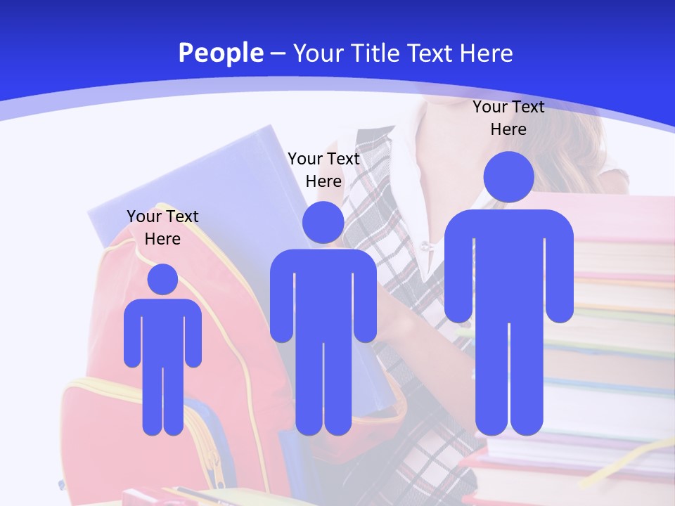 Smile Girl Colour PowerPoint Template