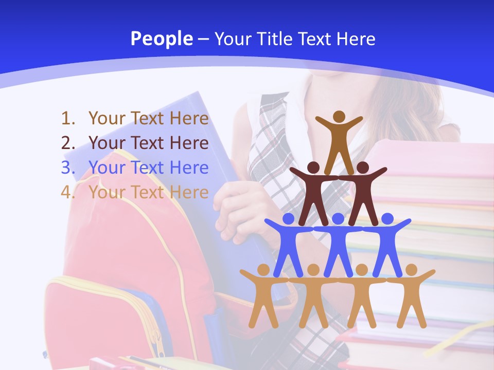 Smile Girl Colour PowerPoint Template