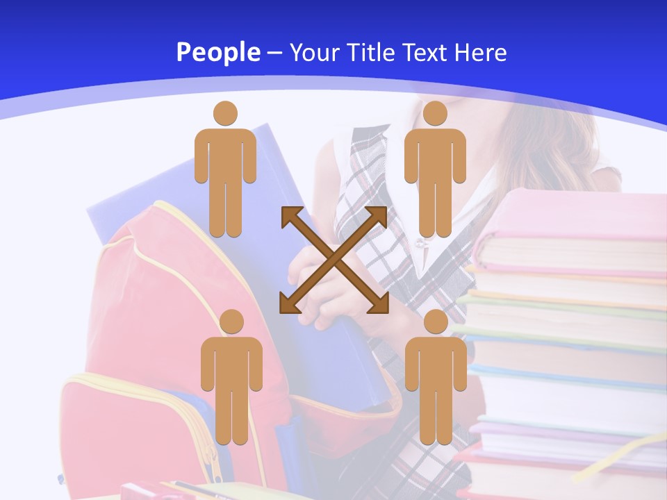 Smile Girl Colour PowerPoint Template