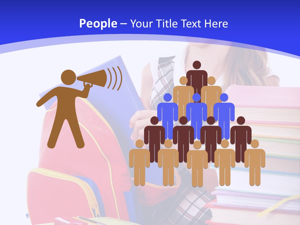 Smile Girl Colour PowerPoint Template