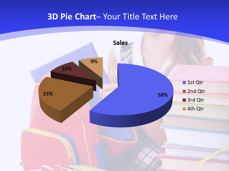 Smile Girl Colour PowerPoint Template