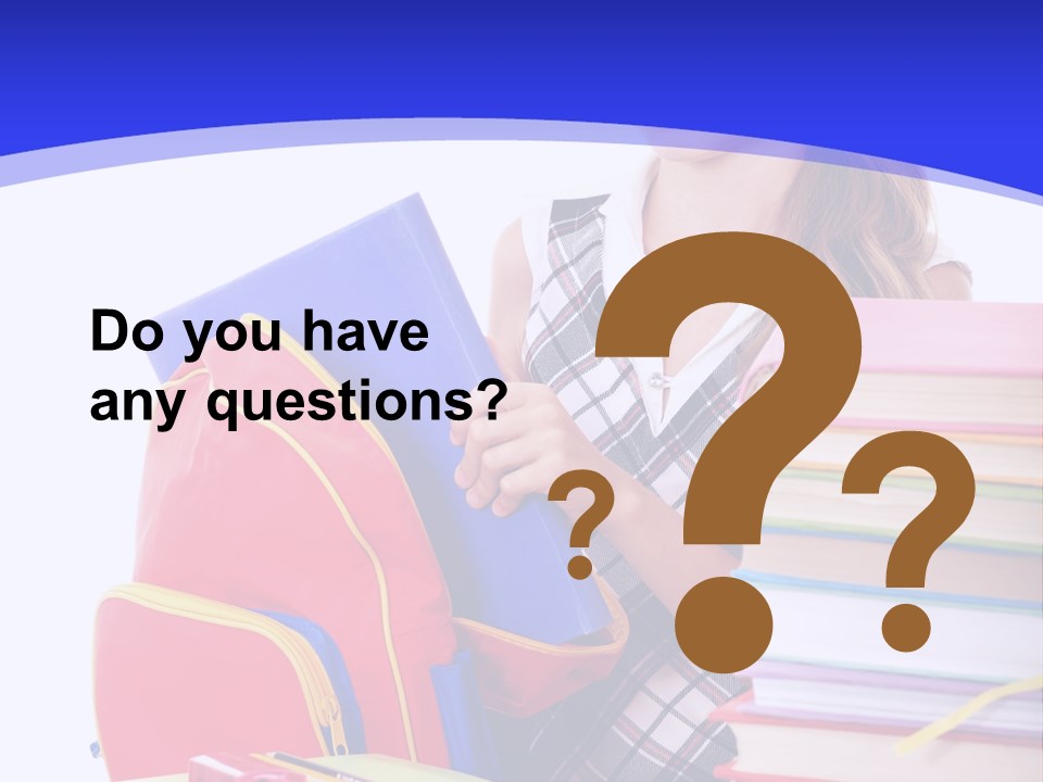 Smile Girl Colour PowerPoint Template