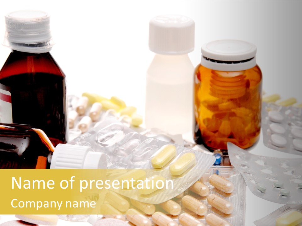 Pharmacy Addiction Therapy PowerPoint Template