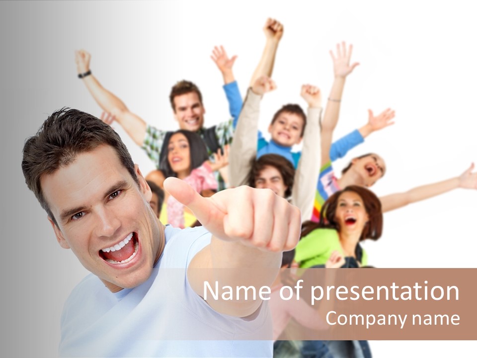 Human Thumb Success PowerPoint Template