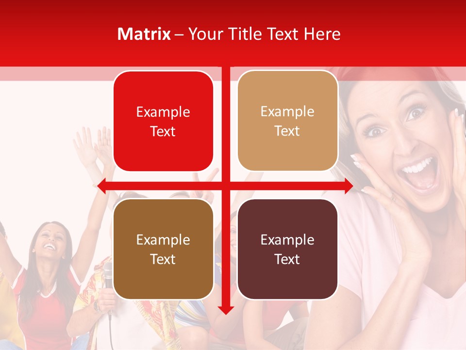 Lady Human Smiling PowerPoint Template