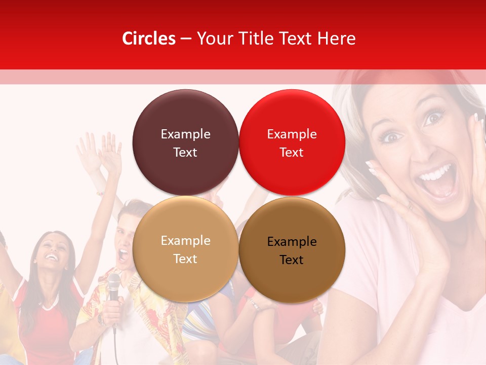 Lady Human Smiling PowerPoint Template