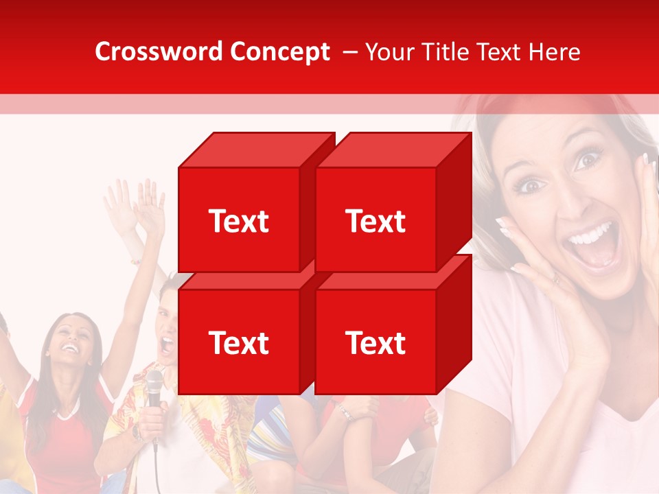 Lady Human Smiling PowerPoint Template