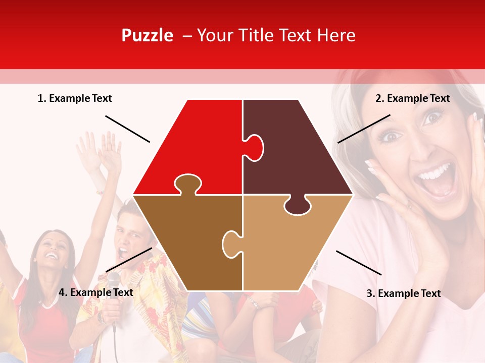 Lady Human Smiling PowerPoint Template