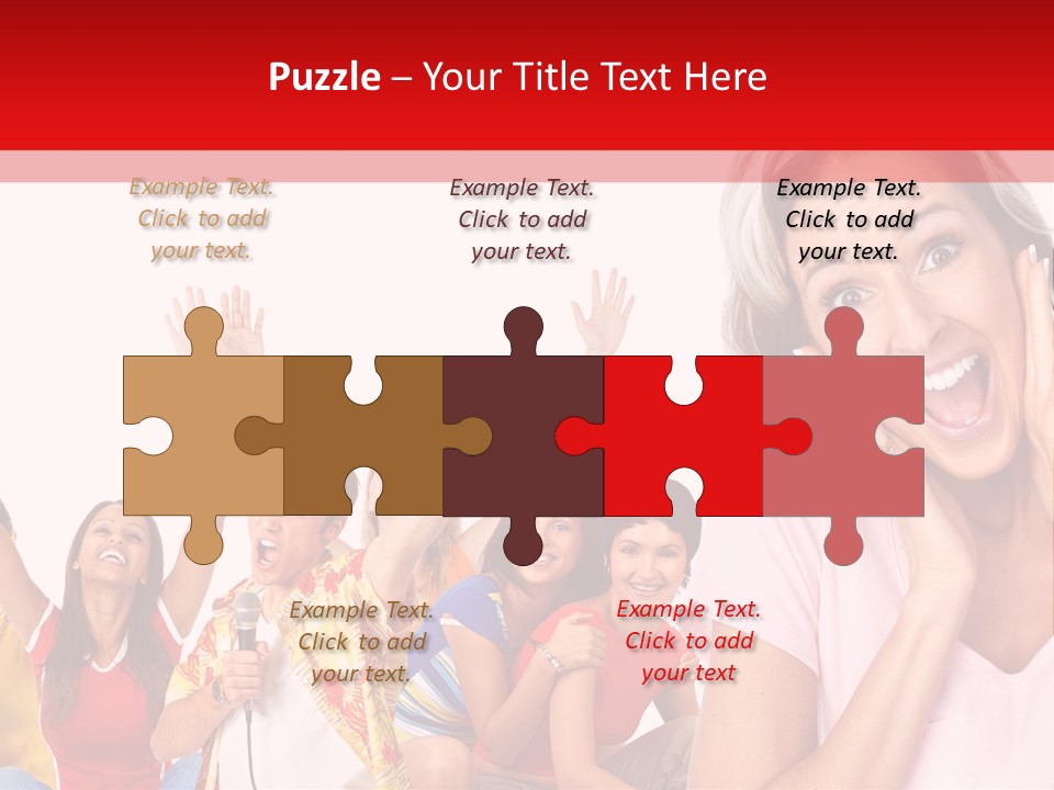 Lady Human Smiling PowerPoint Template