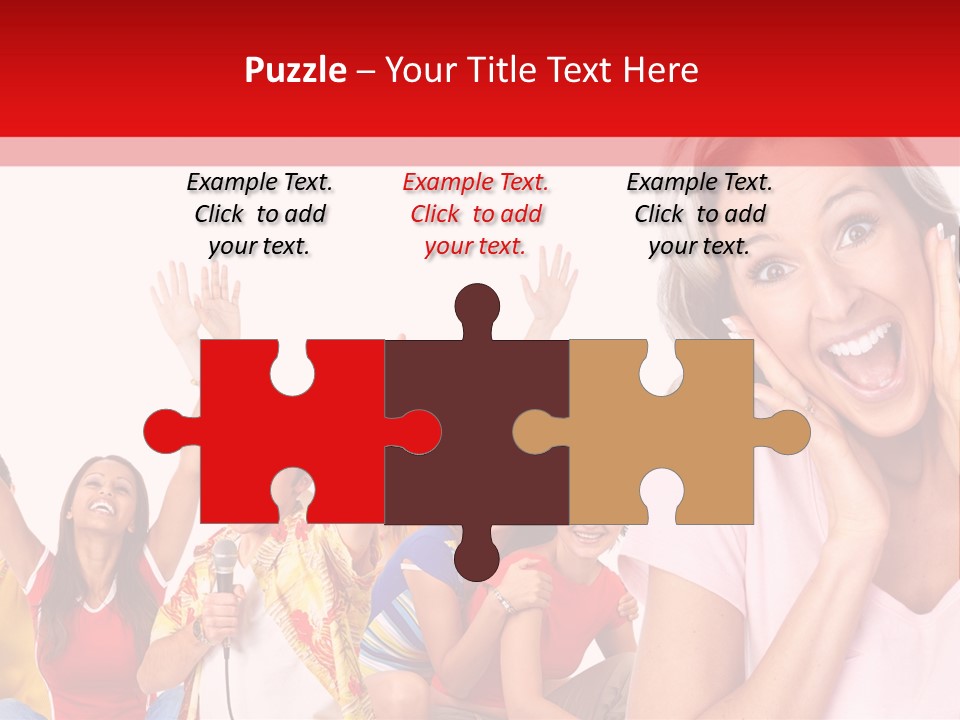 Lady Human Smiling PowerPoint Template