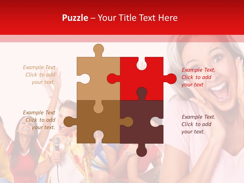 Lady Human Smiling PowerPoint Template