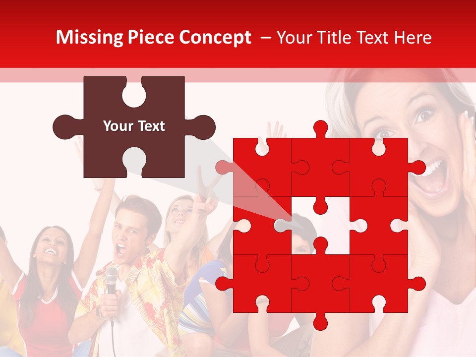 Lady Human Smiling PowerPoint Template