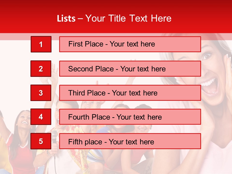 Lady Human Smiling PowerPoint Template